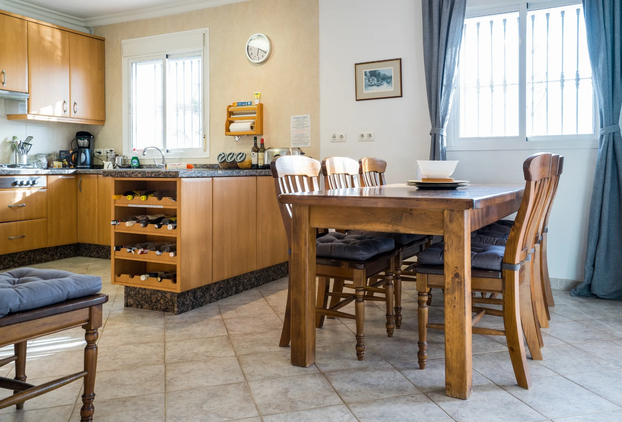 Kitchen and dining area